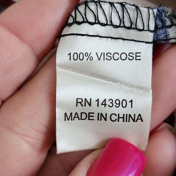 Coco + Carmen NWT v-neck deep floral swim cover up/ mini dress, L/XL - Picture 12 of 13